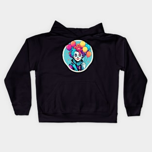 Clown Halloween Illustration Kids Hoodie